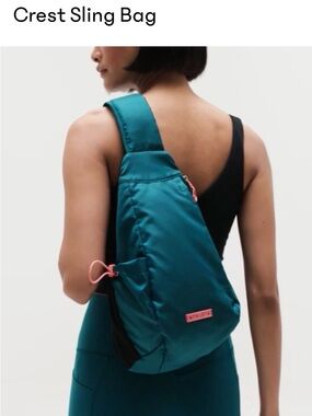 Athleta Crest Sling Bag Navy blue Like New
